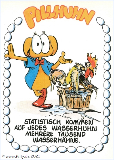 Statistisch kommen auf jedes Wasserhuhn mehrere tausend Wasserhähne.