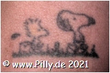 Pilly Tattoo Snoopy und Woodstock