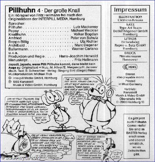 Folge 4 Pillhuhn - Der groe Knall (Inlay)