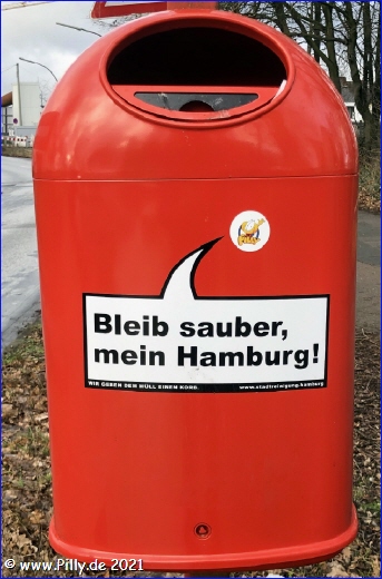 Bleib sauber, mein Hamburg. Dein Pillhuhn