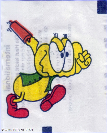 Pilly Pillhuhn Kaugummi Tattoo Pilly Pillhuhn wütend