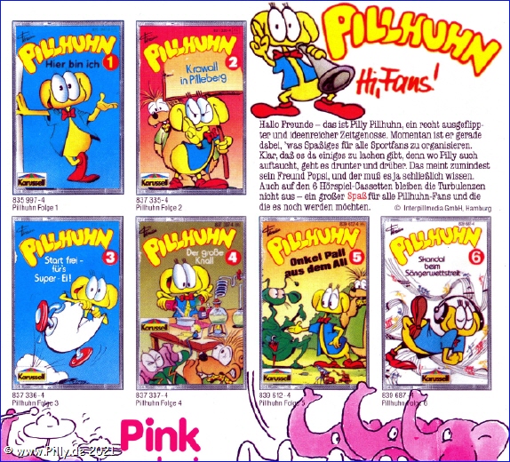 Pillhuhn MusiCassetten Katalog 1989