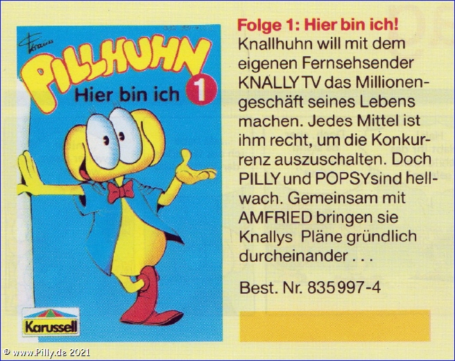 Pillhuhn Musikcassette Folge 1 Inhalt