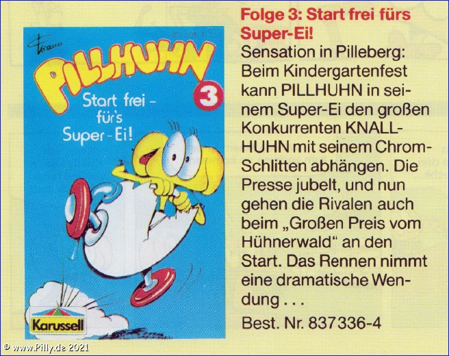 Pillhuhn Musikcassette Folge 3 Inhalt