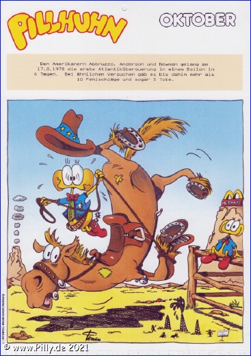 Pillhuhn Schülerkalender1988 Oktober 1987