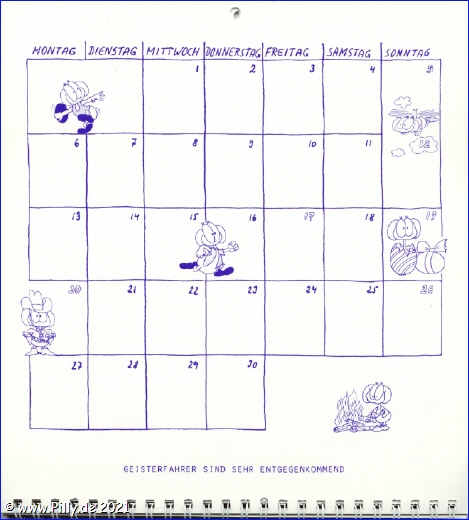 Schlerkalender Kalenderblatt  April 1987