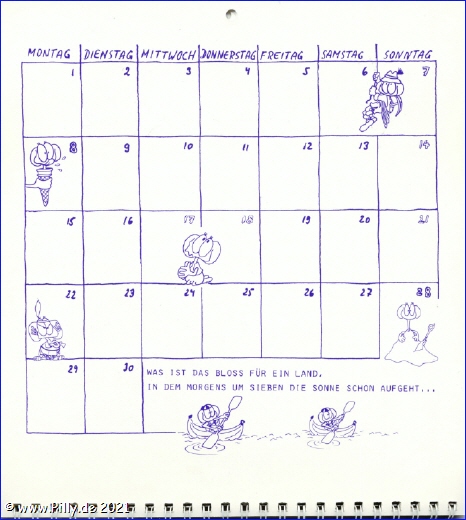 Schlerkalender Kalenderblatt Juni 1987