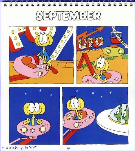 Der Schlerkalender 1987 September Pillhuhn trifft UFO