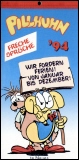 Pillhuhn Kalender Freche Sprche 1994