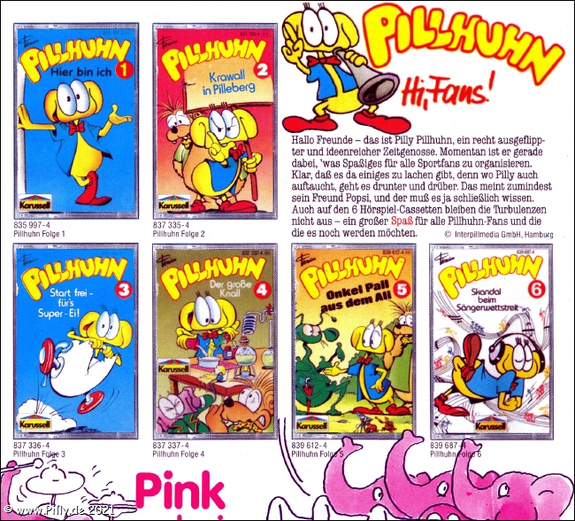 Pillhuhn MusiCassetten Katalog 1989