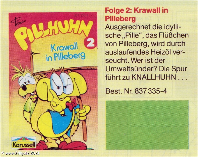 Pillhuhn Musikcassette Folge 2 Inhalt