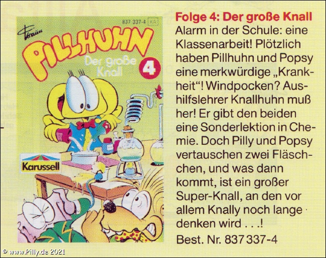 Pillhuhn Musikcassette Folge 4 Inhalt