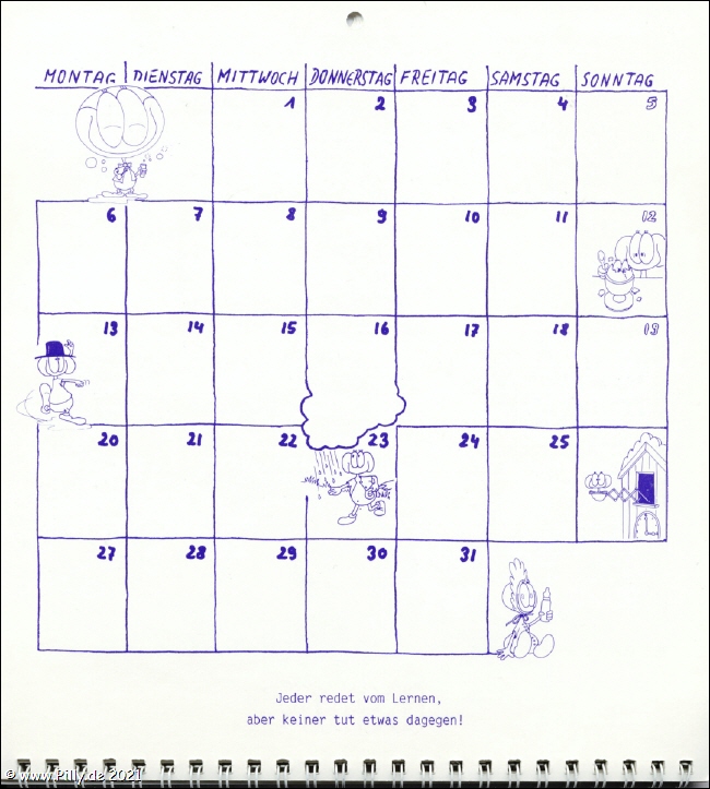 Schlerkalender Kalenderblatt Juli 1987